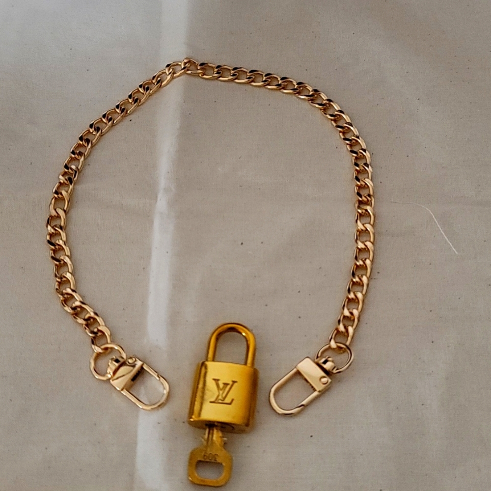 LV Lock and Key  chain not included